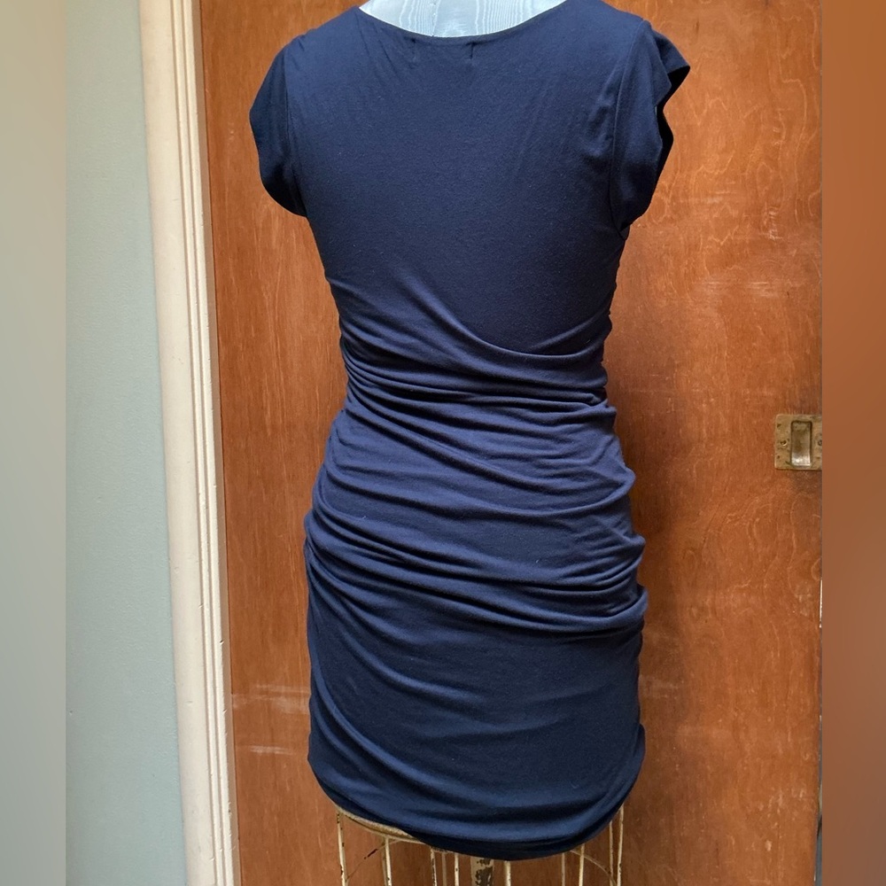 Velvet by Graham & Spencer Blue Ruched Dress - Picture 8 of 9